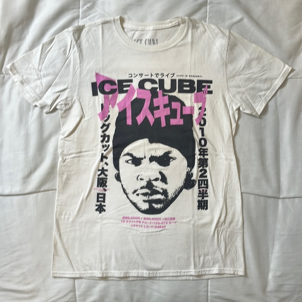 Absolute Cult Ice Cube Men’s Kanji Peace T-Shirt
